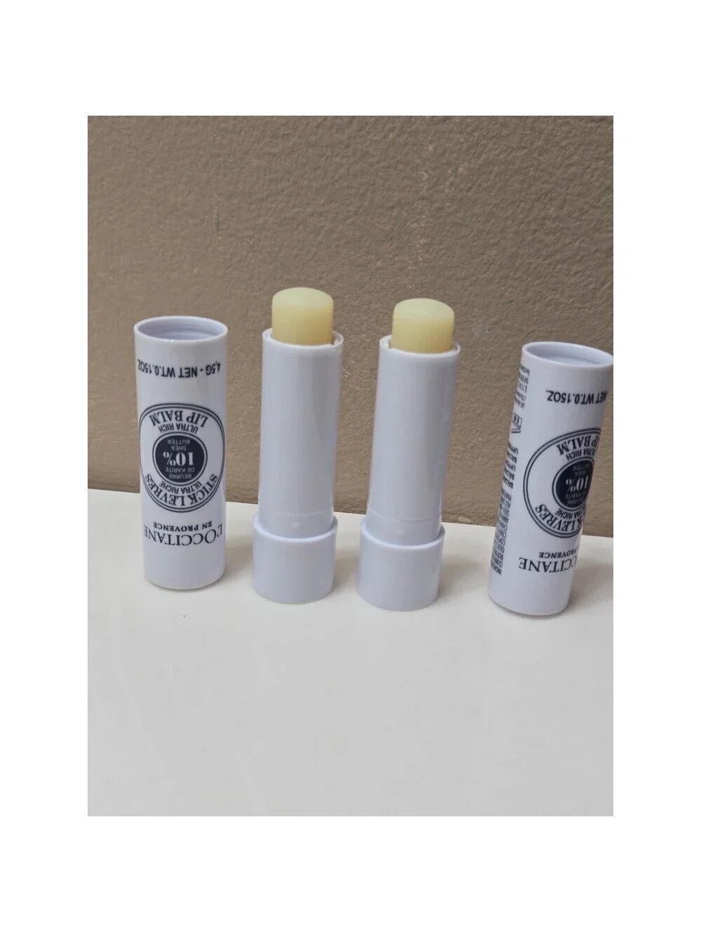 L'Occitane Stick Levres Ultra Rich Lip Balm Shea Butter Lip Treatment 2 Pack